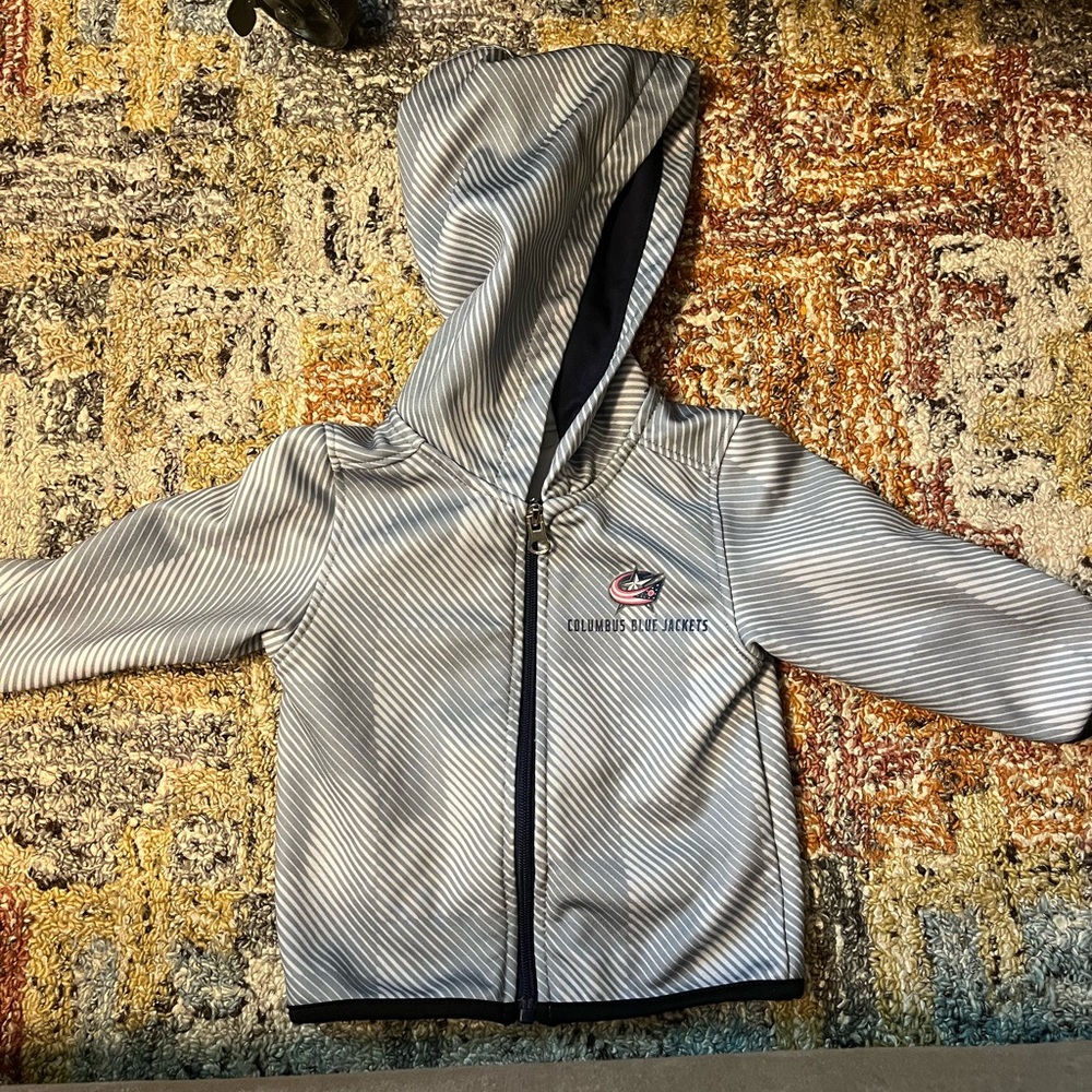 Columbus blue jacket lightweight jacket 12 mon